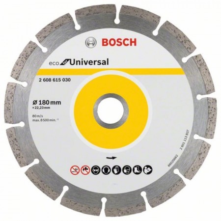 Алмазный диск универсальный ECO Universal 180×22.23×2.2×7 мм Bosch 2608615043