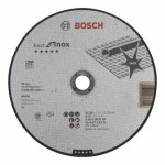Прямой отрезной круг по нержавеющей стали 230×22.23×2.5 мм A 30 V INOX BF Best for Inox Bosch 2608603508