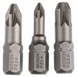 3 биты Extra Hard 25 мм PZ/1/2/3 Bosch 2607001753