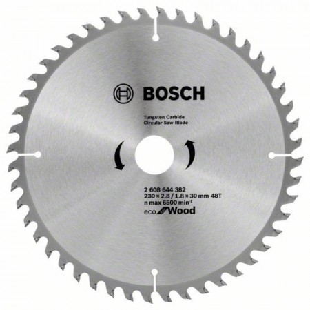 Пильный диск по дереву ECO Wood 230×30-48T Bosch 2608644382