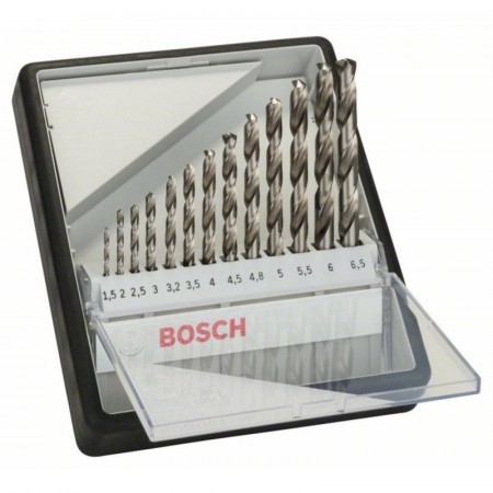 Набор сверл по металлу HSS-G 13 шт Robust Line D1.5-6.5 Bosch 2607010538