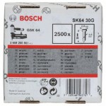 Штифты 2500 шт с потайной головкой SK64 30G; 30 мм для GSK 64 Bosch 2608200501