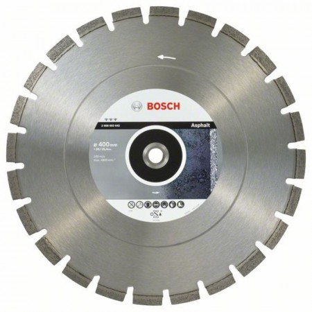 Алмазный диск по асфальту Best for Asphalt 400×20/25,4×3,2×12 мм Bosch 2608603642