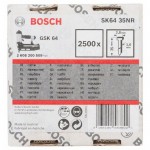 Штифты 2500 шт с потайной головкой SK64 35NR; 35 мм для GSK 64 Bosch 2608200509