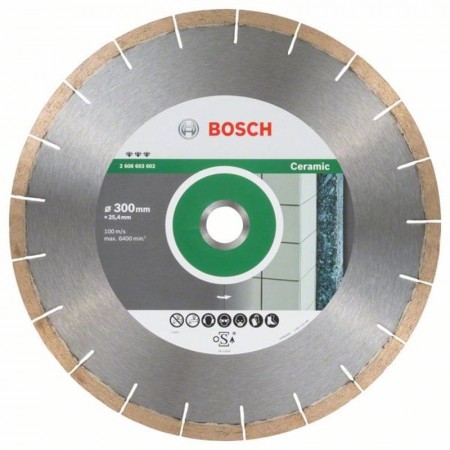 Алмазный диск по керамике/камню Best for Ceramic & Stone 300×25,4×1,8×10 мм Bosch 2608603602