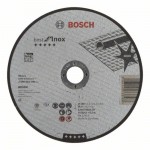 Прямой отрезной круг по нержавеющей стали 180×22.23×2.5 мм A 30 V INOX BF Best for Inox Bosch 2608603506