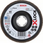 Шлифкруг лепестковый (125 мм; G80; Угловой) по металлу X-LOCK X571 Best for Metal Bosch 2608621769