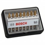 Набор бит Max Grip 8 шт Robust Line PH1 (2шт), PH2 (4шт), PH3 (2шт) 49 мм Bosch 2607002570