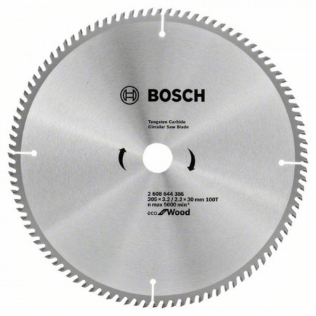 Пильный диск по дереву ECO Wood 305×30-100T Bosch 2608644386