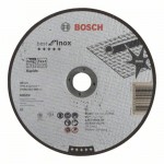 Прямой отрезной круг по нержавеющей стали 180×22.23×1.6 мм A 46 V INOX BF Best for Inox Bosch 2608603498