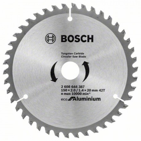 Пильный диск по алюминию ECO ALU/Multi 150×20/16-42T Bosch 2608644387