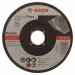 Прямой отрезной круг по нержавеющей стали 115×22.23×1.0 мм WA60TBF Standard for Inox — Rapido Bosch 2608603169