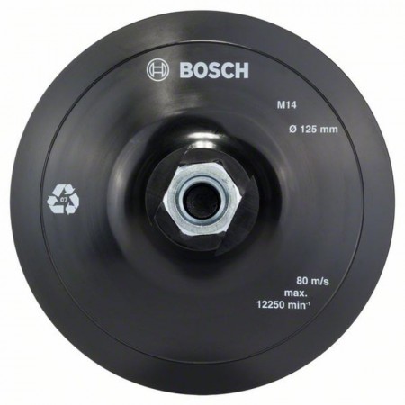 Опорная тарелка для УШМ с липучкой (125 мм; M14) для шлифкругов Bosch 2608601077