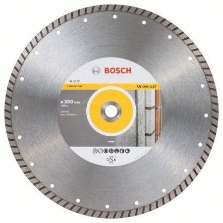 Алмазный диск по стройматериалам Standard for Universal Turbo 350x20x3x10 мм Bosch 2608603780