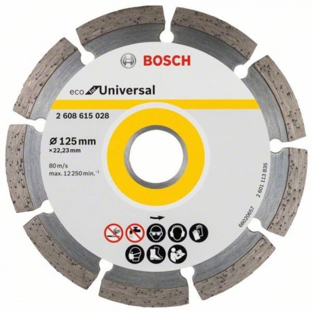 Алмазный диск универсальный ECO Universal 125×22.23×2.0x7 мм Bosch 2608615028