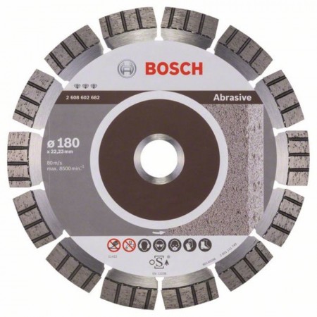 Алмазный диск по абразивным материалам Best for Abrasive 180×22,23×2,4×12 мм Bosch 2608602682