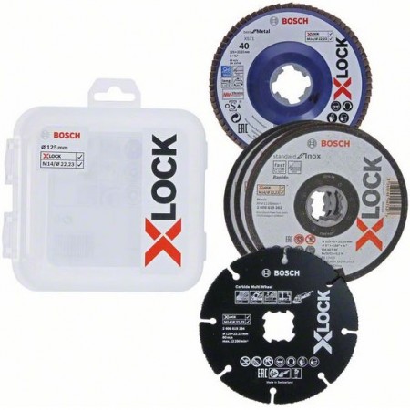 Набор дисков X-LOCK (125 мм; 5 шт.) Bosch 2608619374