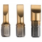 3 биты Max Grip 25 мм S0.6×4.5, S0.8×5.5, S1.2×8.0 Bosch 2607001751