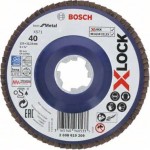 Шлифкруг лепестковый (125 мм; G40; Прямой) по металлу X-LOCK X571 Best for Metal Bosch 2608619209