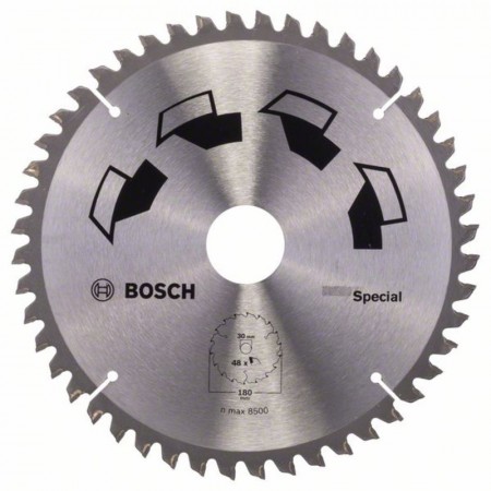 Пильный диск по дереву 180x30x2.5 мм T48 SPECIAL Bosch 2609256889