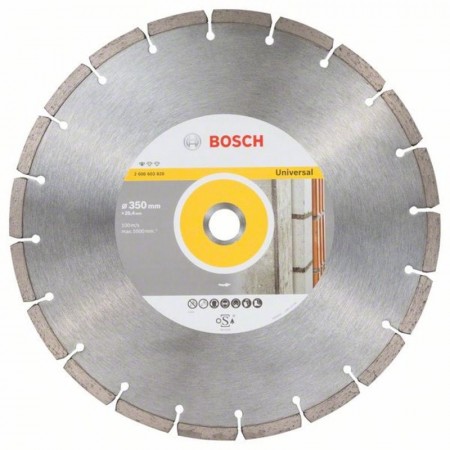 Алмазный диск универсальный Standard for Universal 350×25,4×3,1×10 мм Bosch 2608603820