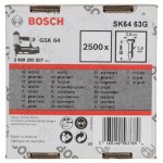 Штифты 2500 шт с потайной головкой SK64 63G; 63 мм для GSK 64 Bosch 2608200507