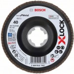 Шлифкруг лепестковый (115 мм; G40; Угловой) по металлу X-LOCK X571 Best for Metal Bosch 2608621763
