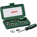 Набор бит и торцевых головок с отверткой (46 шт) Bosch 2607019504