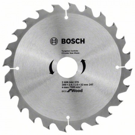 Пильный диск по дереву ECO Wood 200×32-24T Bosch 2608644379