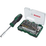 Набор бит с ключом-трещоткой 27 шт. + ручная отвертка Bosch 2607017331
