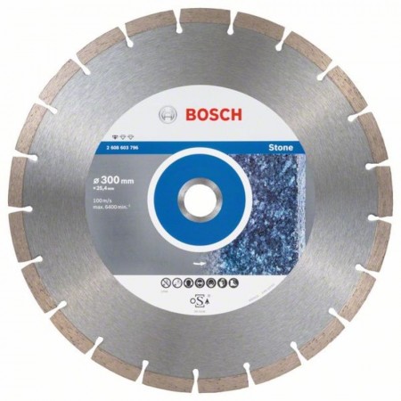 Алмазный диск по камню Standard for Stone 300×25,4×3,1×10 мм Bosch 2608603796