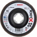 Шлифкруг лепестковый (115 мм; G80; Угловой) по металлу X-LOCK X571 Best for Metal Bosch 2608621765