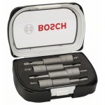 Набор 4 торцовых ключа с хвост 1/4″ HEX; 65 мм; 8/10 мм, 3/8″; 5/16″ Bosch 2608551087