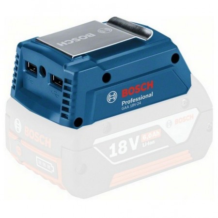 USB-переходник для зарядки (14.4/18 В) Bosch GAA 18V-24 1.600.A00.J61