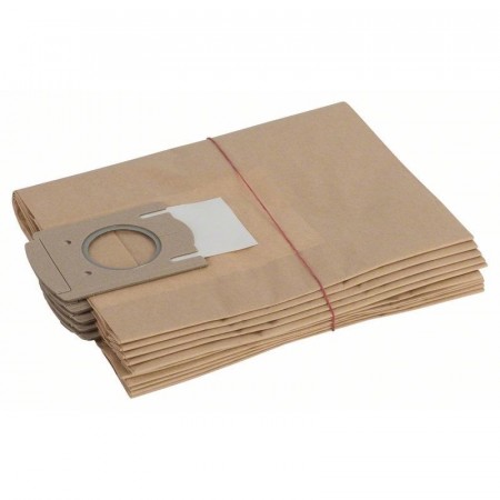 Мешки бумажные (5 шт) для пылесоса GAS12-30F; PAS 11-25; PAS 11-25 F Bosch 2605411061