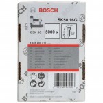 Штифты 5000 шт с потайной головкой SK50 16G; 16 мм для GSK 50 Bosch 2608200511