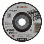 Обдирочный круг по нержавейке 125×22.23×7 мм Best for Inox A 30 V INOX BF вогнутый Bosch 2608603511