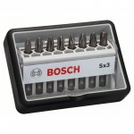 Набор бит Extra Hard 8 шт Robust Line PH1/2/3+PZ1/2/3 49 мм Bosch 2607002558