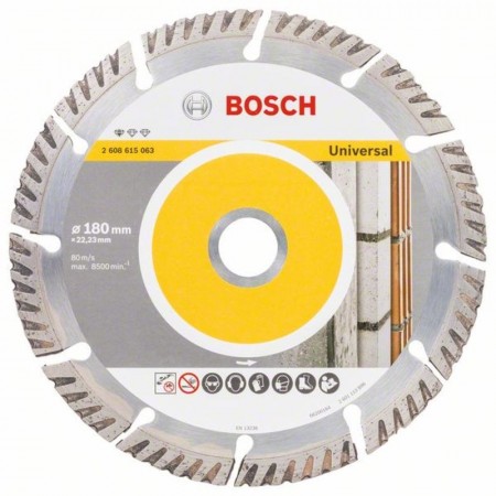 Алмазный диск универсальный Standard for Universal 180×22.23×2.4×10 мм Bosch 2608615063